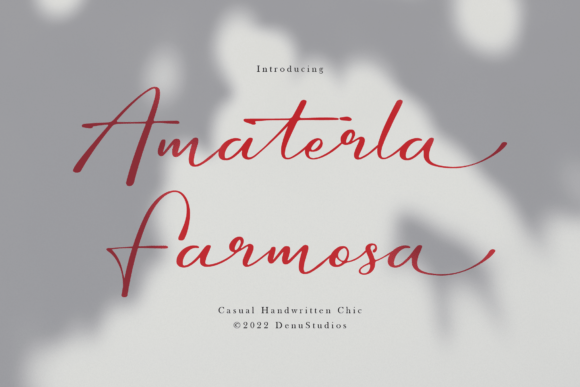 Amaterla Farmosa: A Handwritten Font with Modern Soul