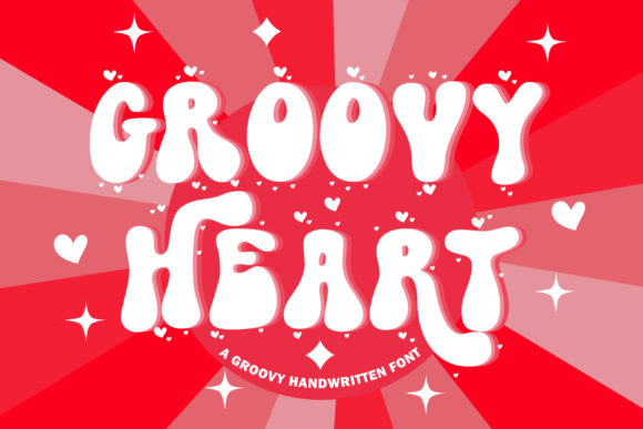 Bring Retro Flair to Your Brand with XGroovy Heart Font
