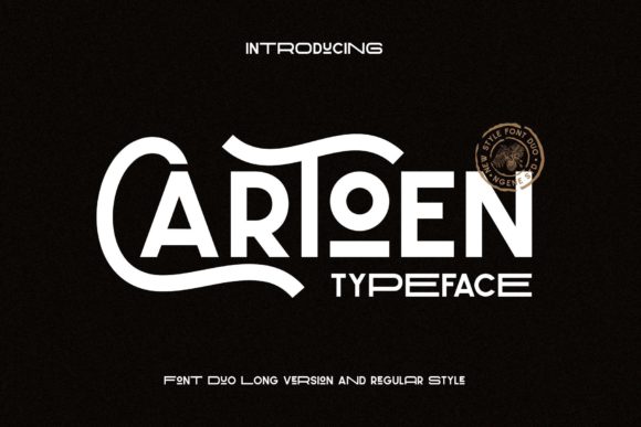 Cartoen Font Duo: A Vintage Powerhouse for Modern Design