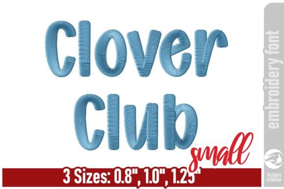 Clover Club Playful Embroidery Font: A Fresh Take on Custom Design
