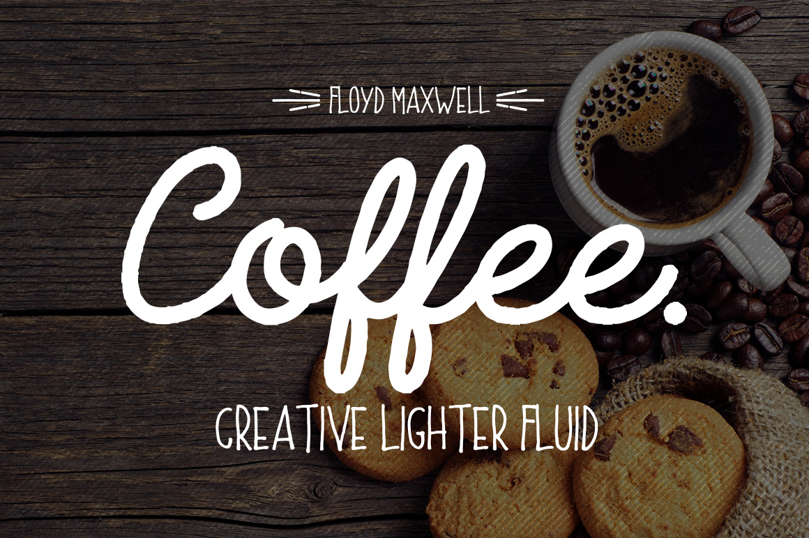 Coffee Font + Extras: Warming Up Your Design Work