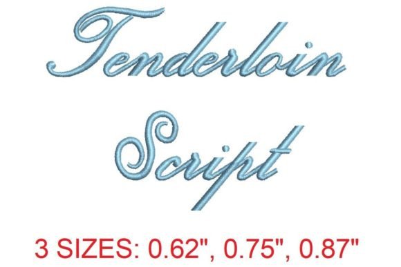 Elevate Your Stitching with Tenderloin Script Embroidery Font