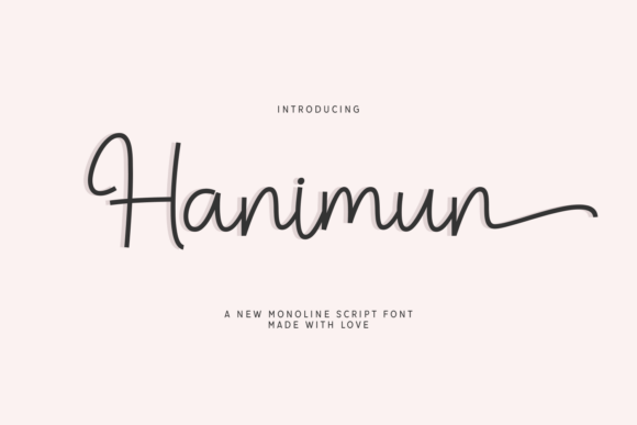 Hanimun Font: Crafting Elegance with a Gentle Handwritten Style