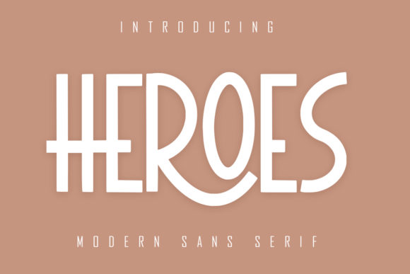 Heroes Font: A Modern Sans Serif for Bold Projects