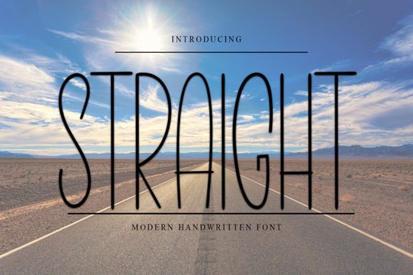 Straight Font: Elevate Your Brand with Modern Handwritten Style