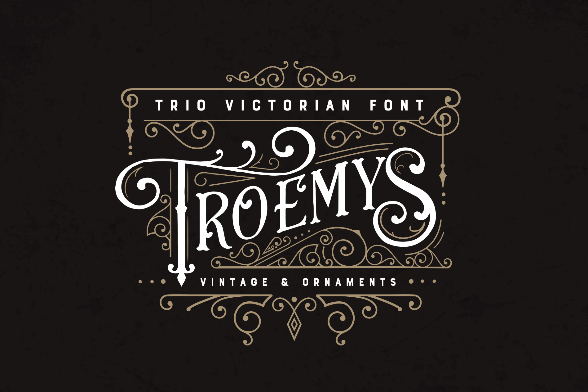 Troemys Font Trio: Vintage Charm Meets Modern Design Versatility