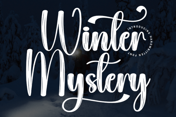 Winter Mystery Font: A Handwritten Typeface with Heart